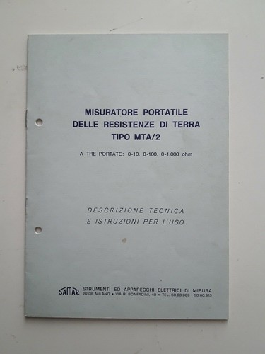 Manuale misuratore portatile - manuale,