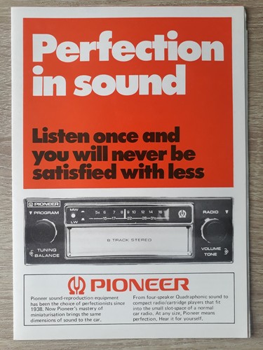 Pioneer brochure audio auto - brochure, +
