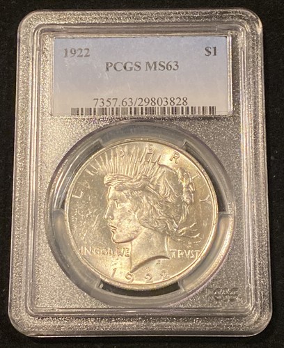 Dollaro 1922 pace pcgs - dollaro, ms63