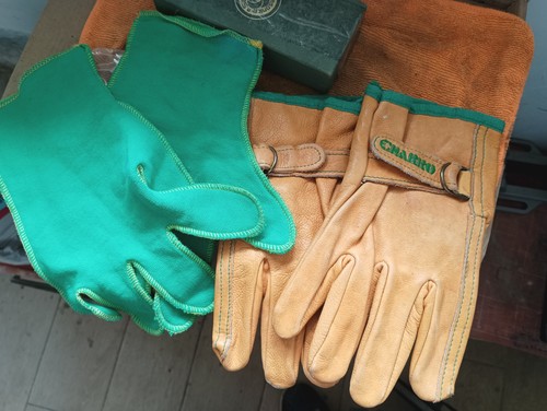 Guanti pelle vintage el - vintage,
