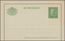 Svezia lettera cartolina K 22