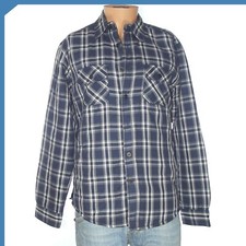 Grand & Hill's Ovs Oviesse Giacca Uomo Quadri Blu Trapuntata M Medium 