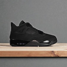 NUOVO Nike Air Jordan 4 Retro Black Cat 2025 Uomo/GS Taglia FV5029-010/IB4171-010