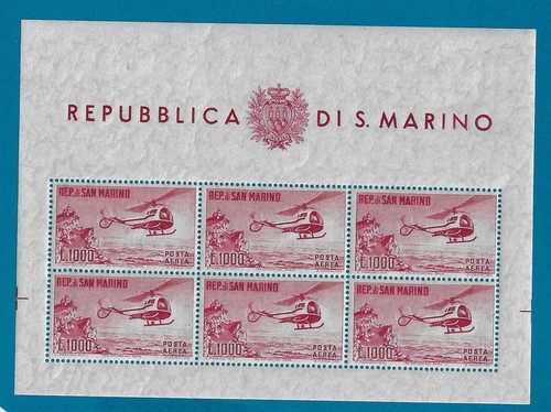 1961 san marino - marino, elicottero