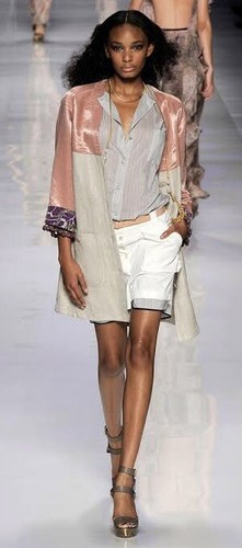 Etro giacca cappotto patchwork - etro,