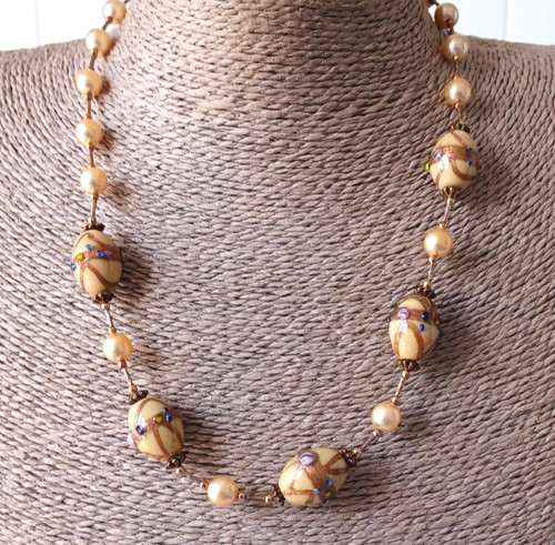 Collana perline torta - perline,