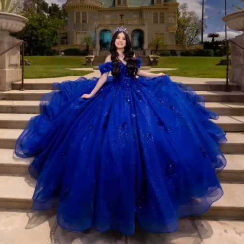Abito ballo blu - abito,
