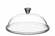 Piatto tondo in vetro per