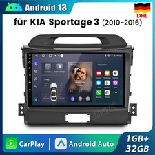 Per KIA Sportage 3 2010-2016 9" Carplay Autoradio Stereo GPS Navi Android 13 DAB+