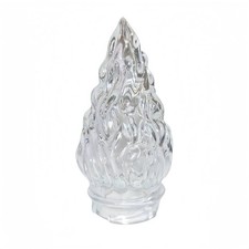 Ricambio Fiamma in Vetro Trasparente per Lampade Votive da Cimitero Tomba Loculo