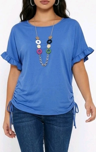 Maglia blusa donna estiva - blusa, blu