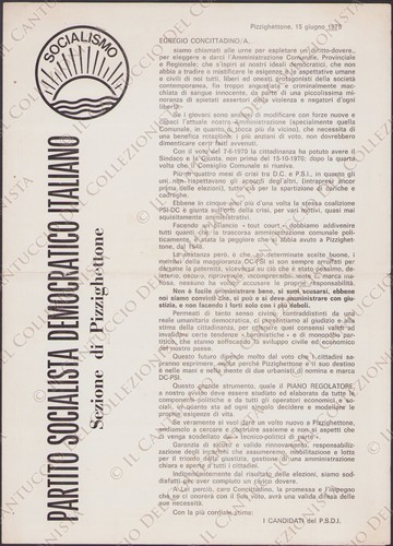 1975 pizzighettone partito - pizzighettone,