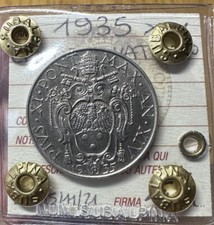 MONETA CITTA' DEL VATICANO PIO XI 1 LIRA 1935 sigillata SPL SUBALPINA