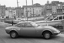 OPEL GT in TEST marcia 1969. RARISSIMA FOTO formato grande!