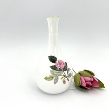 Vaso in porcellana portafiori vintage piccolo vasetto stretto monofiore con rose