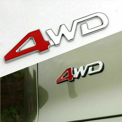 Emblema logo 4wd metallo - 1x, 3d