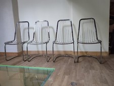 4 chaises Metal  dans le goût