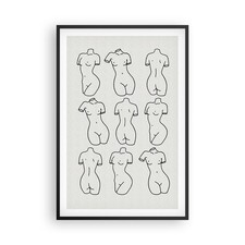 Poster 61x91cm corpo - corpo, donna