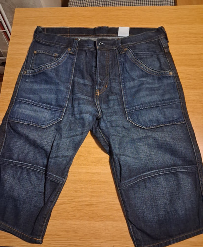Bermuda denim jeans uomo - bermuda,