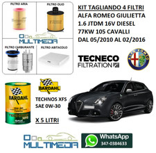 KIT TAGLIANDO 4 FILTRI E OLIO