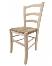 Sedia paesana legno con seduta