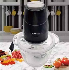 mixer tritatutto elettrico da cucina  lt in vetro lame acciaio inox 350W GLA