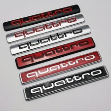 Logo Audi Quattro Nero Lucido
