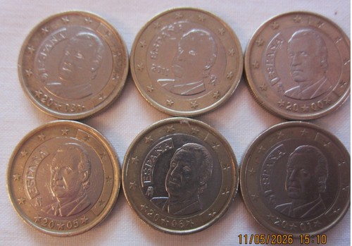Monete spagna 1 euro - /,