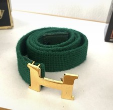 Hermes ceinture vintage toile