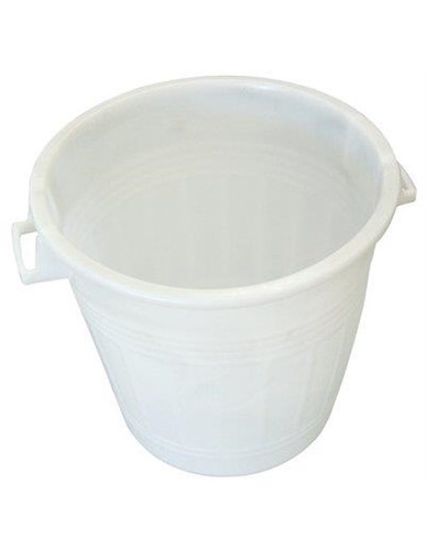 Bidone portarifiuti bianco - bidone,