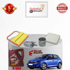 KIT TAGLIANDO 4 FILTRI E OLIO SKODA FABIA III 1.0 44KW 60CV DAL 2014 ->