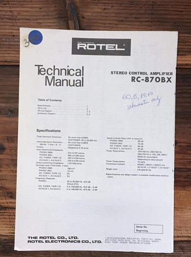 Rotel 870bx - rotel, rc-870bx