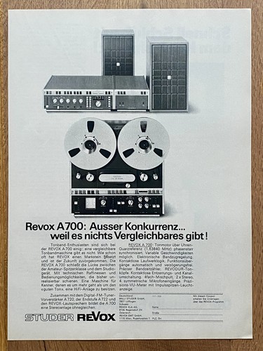 Revox a700 fuori concorrenza - fuori,