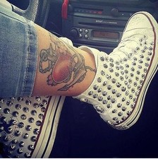 Converse Bianche Alte