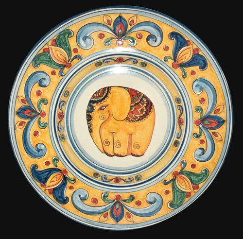 Hand painted ceramic wall - hand,