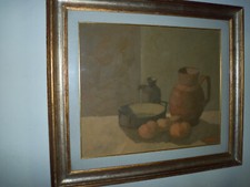 Dipinto Olio Su Tela Alviero Tatini  - Natura Morta  1973 -