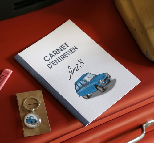 Porte clés carnet - +,