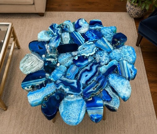Blue agate flower coffee - coffee, end