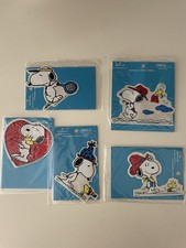 Lotto vetrofania VIRCA Hallmark Shultz Peanuts anni 80 Adesivi