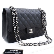 Borsa a tracolla L18 CHANEL autentica 11" in pelle di vitello a grana...