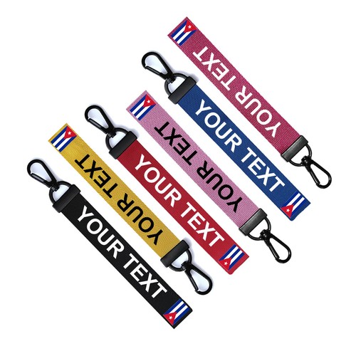 Personalised cuban flag key - cuban,