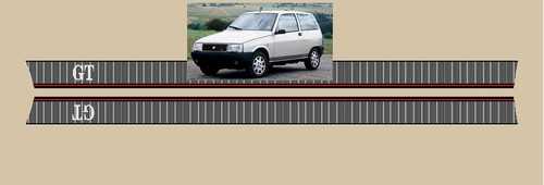 Lancia y10 fasce laterali - gt,