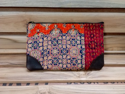 Kantha clutch patchwork - ,