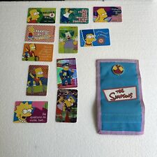 LOTTO 11 CARTE SIMPSON CON PORTAFOLIO 1999 SIMPSON CARDS
