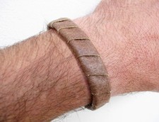  BRACCIALE POLSINO VERA PELLE UOMO DONNA ARTIGIANALE! B12M