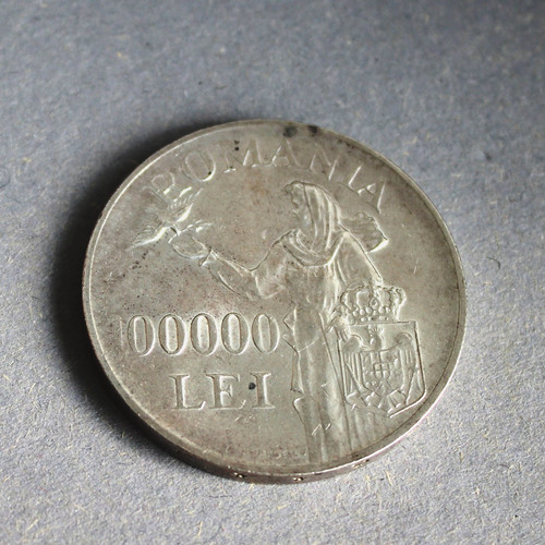Romania 100000 lei del - romania, 1946
