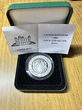 MONETA REGNO UNITO 25 ECU 1992 PROOF 23 gr ARGENTO 925 AN