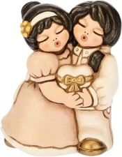 ® - Coppia Di Spose Con Cuore Lei+Lei - Regalo O Bomboniere Di Matrimonio - Cera