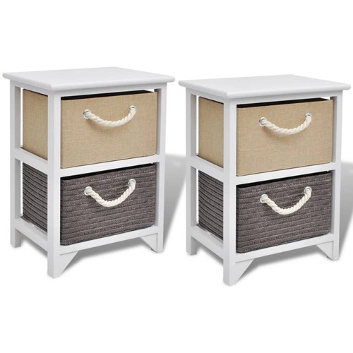 Set comodini mobiletto con 2 - comodini,