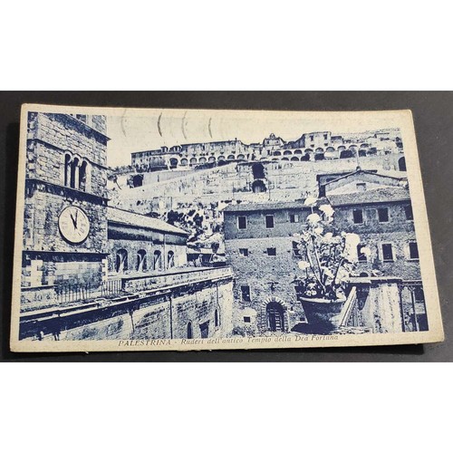 Cartolina palestrina ruderi - palestrina,
